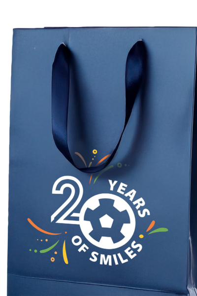 20 years of smiles tote bag
